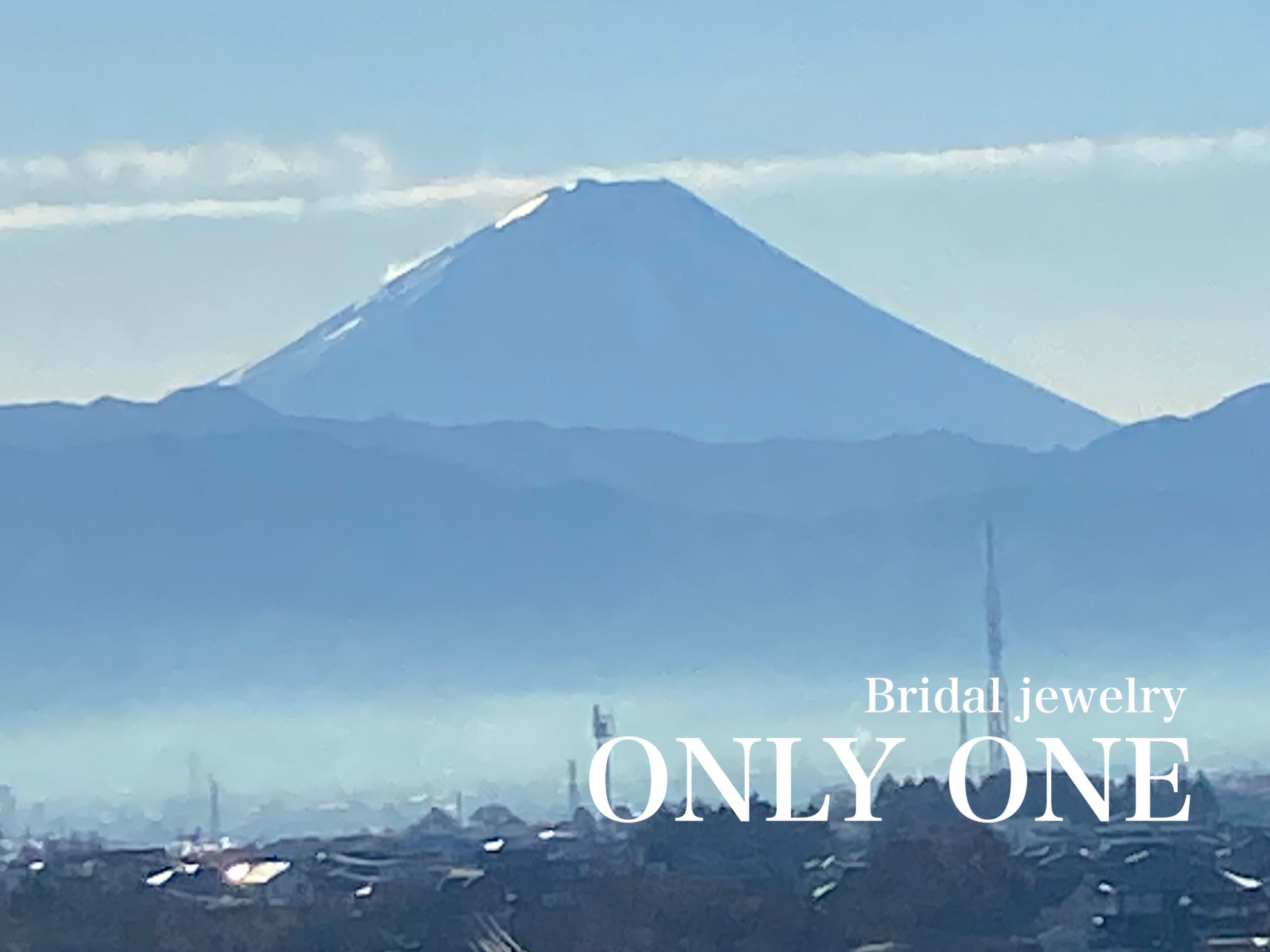 【山梨結婚指輪】「富士山&飛行機雲」散歩にて！